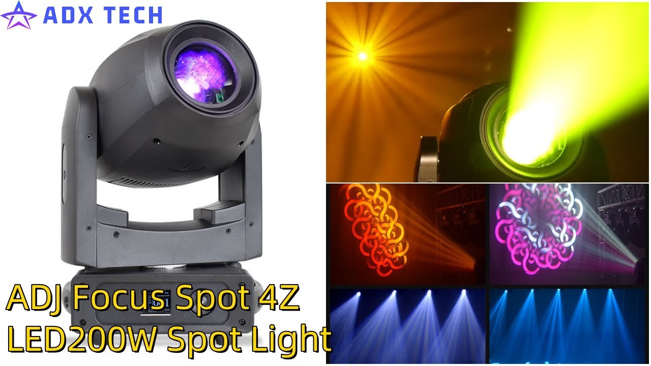 ADJ Focus Spot 4Z - 200W LED Moving Head Spot Light #djlight #djlighting #lightandsound