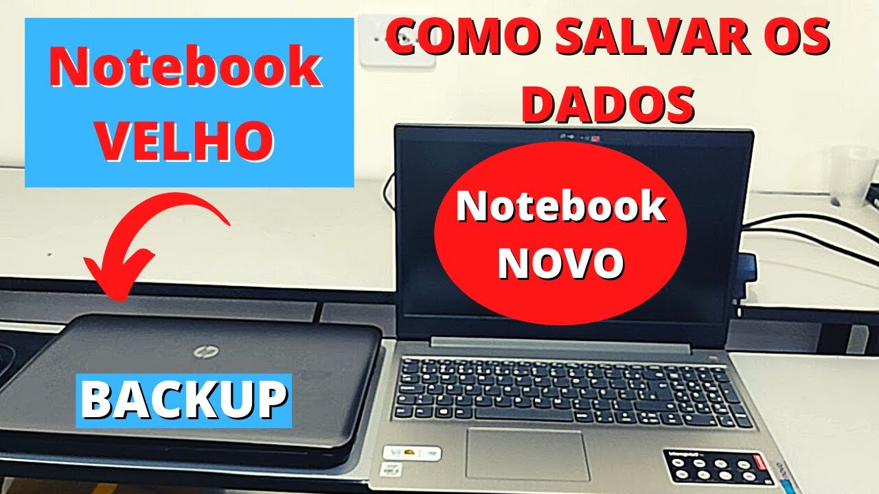 COMO TRANSFERIR DADOS DO NOTEBOOK ANTIGO PARA UM NOVO | BACKUP COMPLETO | SALVAR OS DADOS