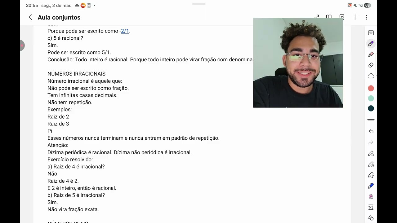 Conjuntos numéricos 