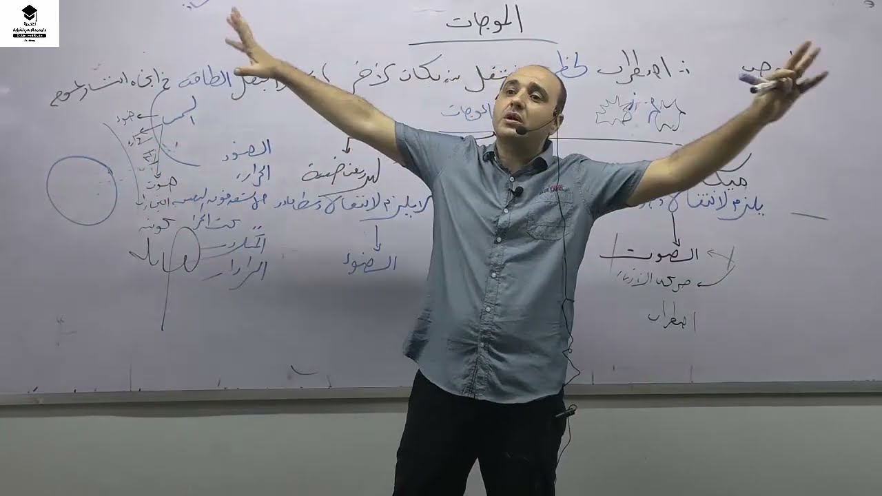المحاضرة الثالثة للصف الثانى الثانوى 2023 ودرس الموجات وبداية شرح المنهج مع د محمد الربعى