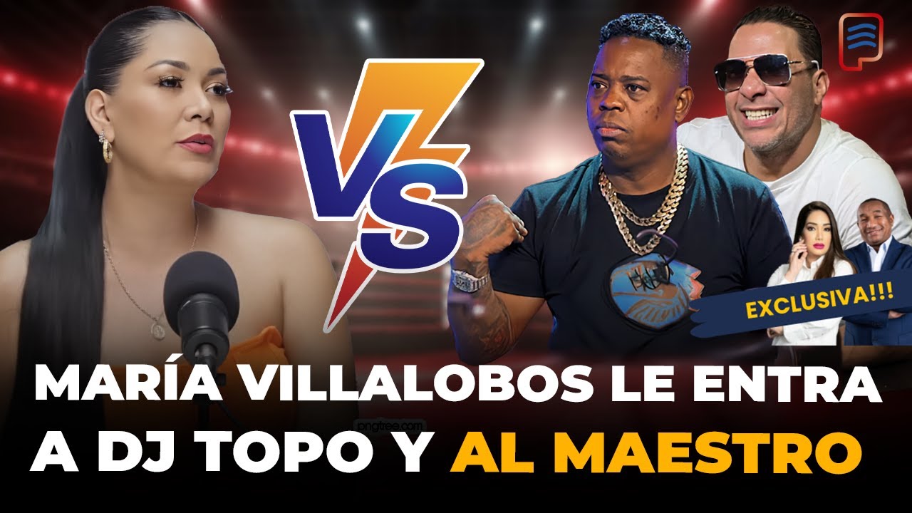 MARÍA VILLALOBOS LE ENTRA CON TODO A DJ TOPO Y A CRISTIAN CASA BLANCA! EN POLITIQUEANDO RD😮🔥