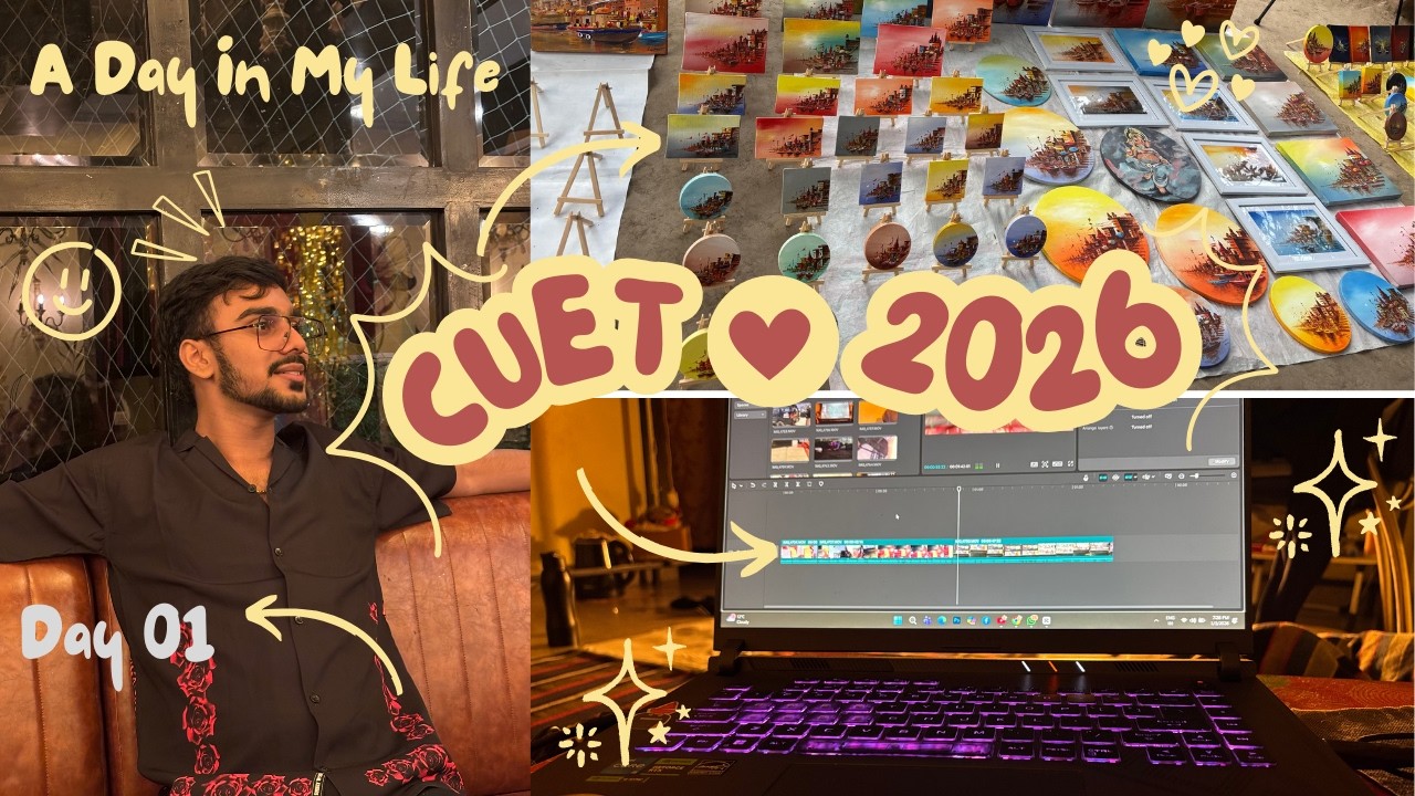 CUET 2026 Preparation Vlog Day 01  ✨ #cuetexam #cuet2026 #studyvlog #cuet #class12 #dailyvlog