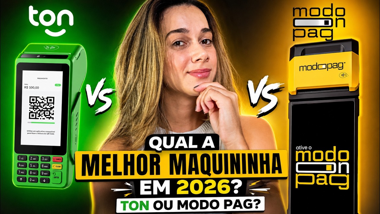[COMPARATIVO] QUAL A MELHOR MAQUININHA EM 2026? TON OU MODO PAG?