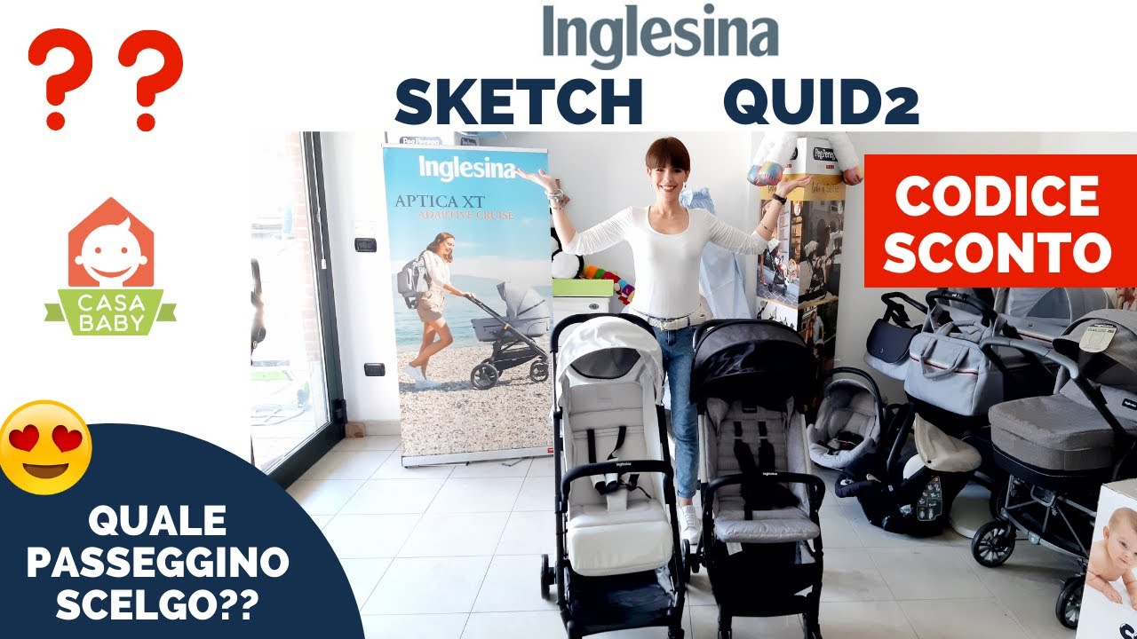 INGLESINA QUID 2 VS INGLESINA SKETCH: Confronto e CODICI SCONTO
