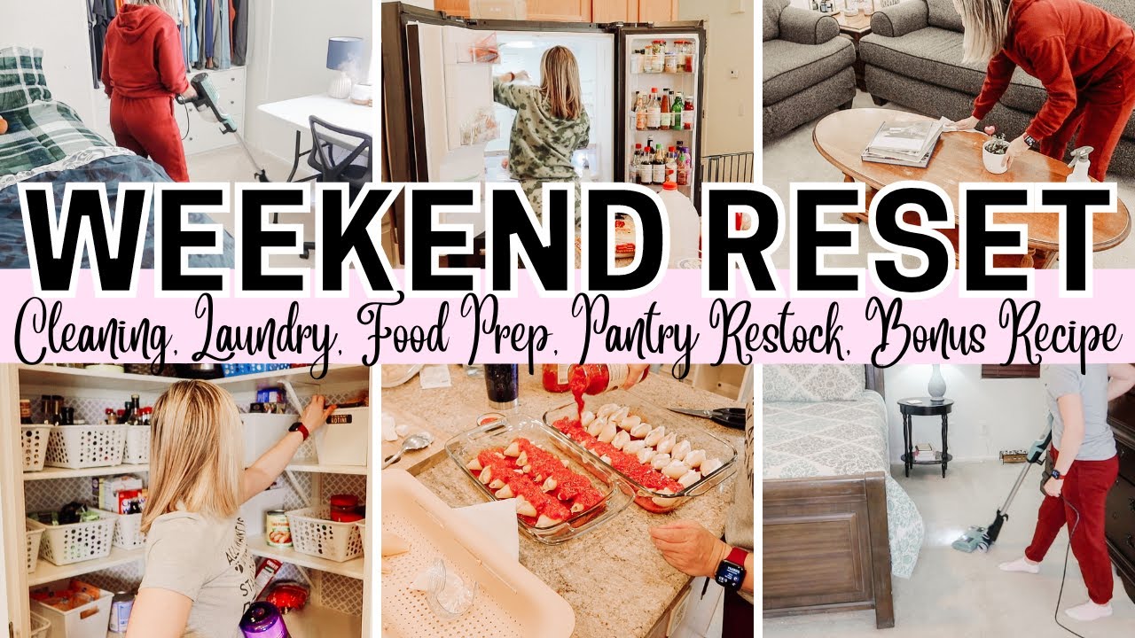 WEEKEND RESET | CLEAN WITH ME | STAY AT HOME MOM | HOMEMAKING MOTIVATION | TIFF IN HER ELEMENT |