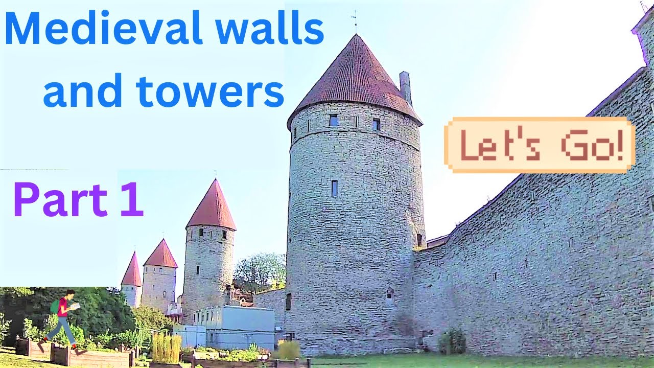 2024 WHO IS FAT MARGARET ? Tallinn Old Town, Estonia - The Western walls & towers walk. PART 1 of 4.