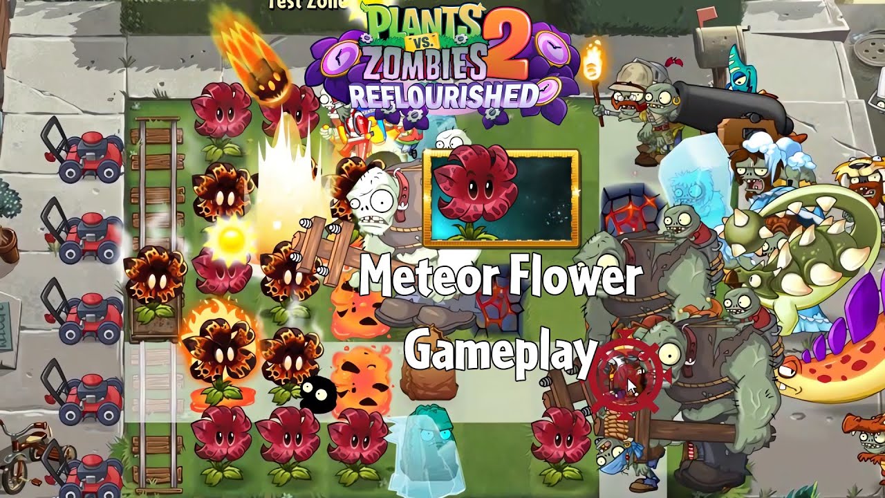 PvZ2 Reflourished v1.3.3 - New Plant Meteor Flower - Gameplay