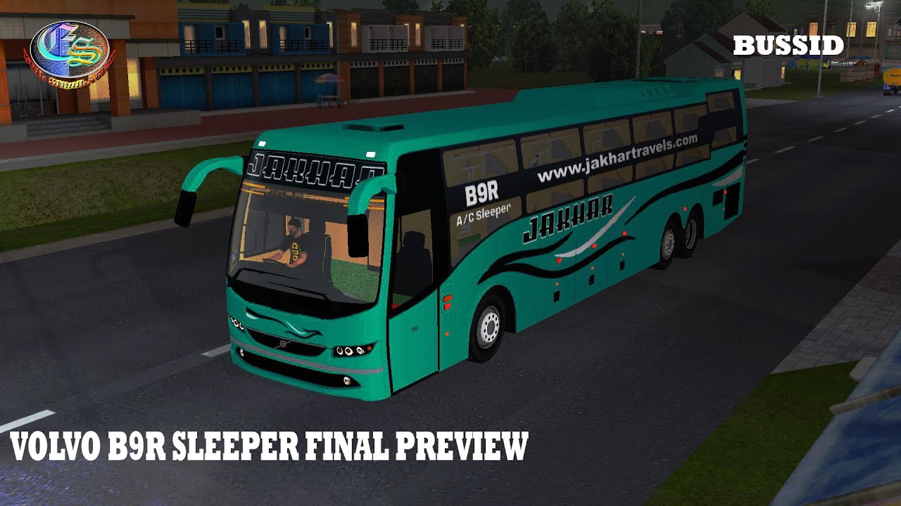 Volvo B9r Sleeper Night Driving | Upcoming Bussid Mod | Evil Simulation