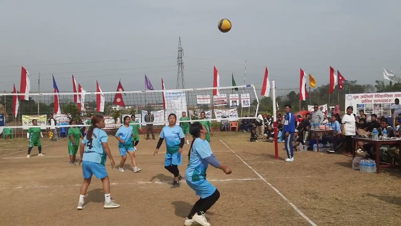 Pun samaj bhawan ma mahila vallyball birendra nagar vs bairahani