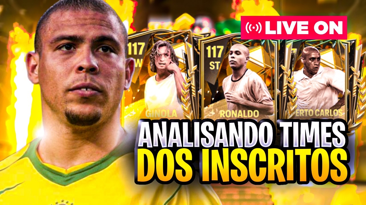 🔴EA FC MOBILE🔴NOVO DRAFT DOS ICONS PRIME!! 😱NOVO RONALDO E GINOLA 117!! 🔥 ANALISANDO TIME!!