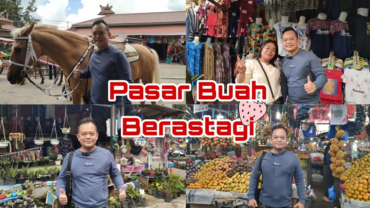 REVIEW PASAR BUAH BERASTAGI | BELANJA BUAH SEGAR DAN BAJU KHAS TANAH KARO