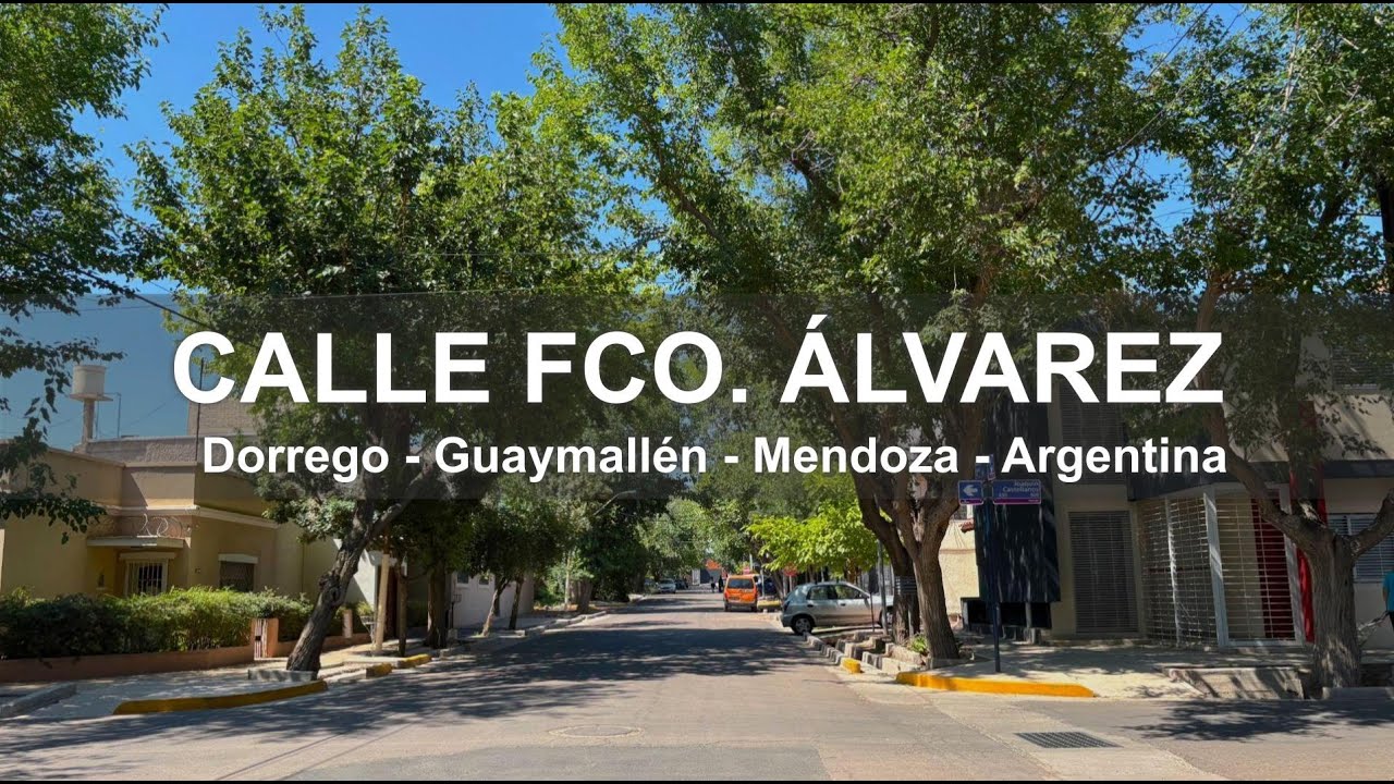 Calle Francisco Álvarez - Dorrego - Guaymallén - Mendoza - Argentina