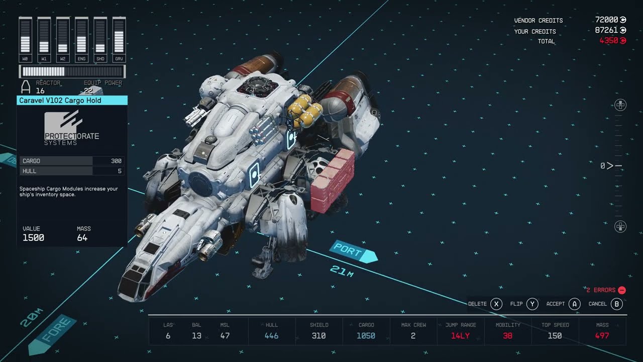 Starfield Tips - Adding cargo hold space in the ship builder