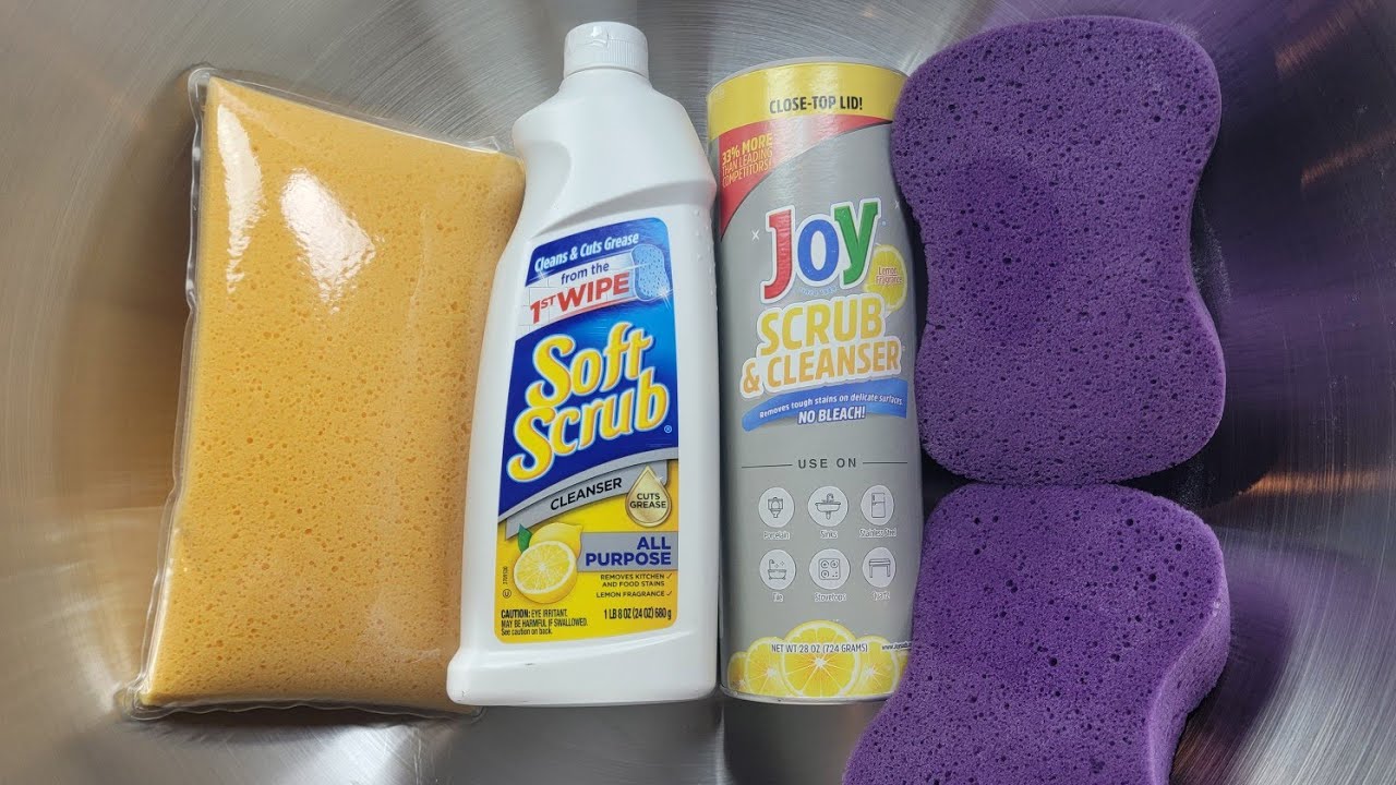Soft Scrub, Purple TyDBol, Joy Powder and BrickNBone Sponges! #asmrspringcollab