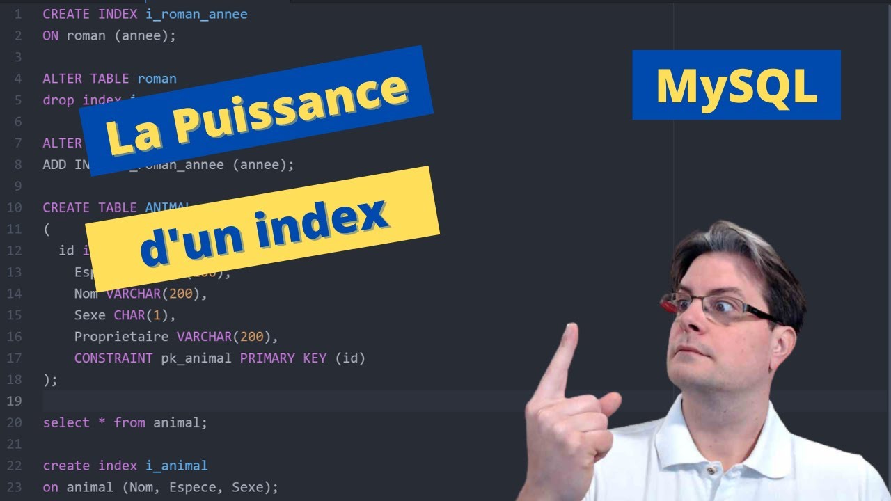 Base de données : Index en MySQL
