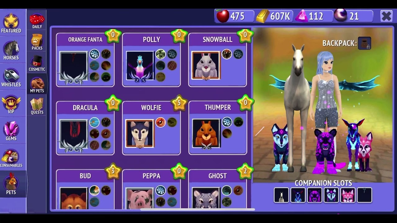 The things that i got from the mini game adventure chests || Emily Wolf #horseridingtales