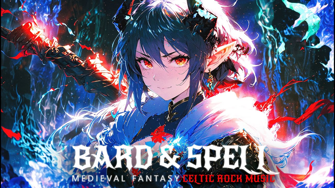 🎻Bard & Spell ⚔️ Epic Medieval Fantasy Rock 🎸 2 Hours Celtic RPG & Battle Music for Gaming & Workout