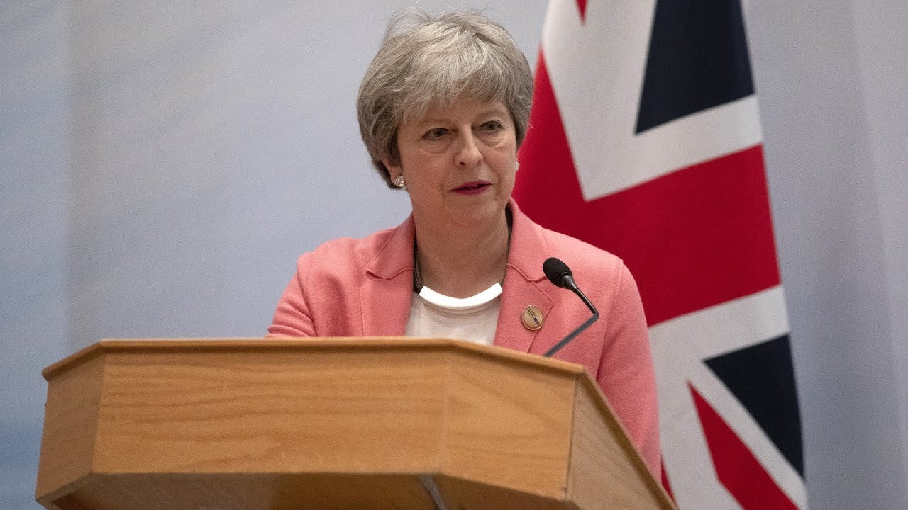 Theresa May updates parliament on Brexit after Labour announces support for a second referendum