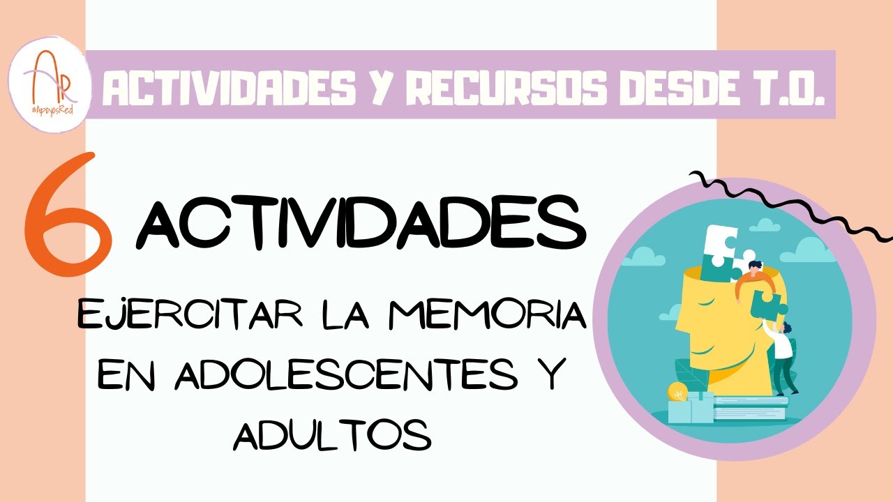 ACTIVIDADES para estimular la MEMORIA con y sin MATERIAL