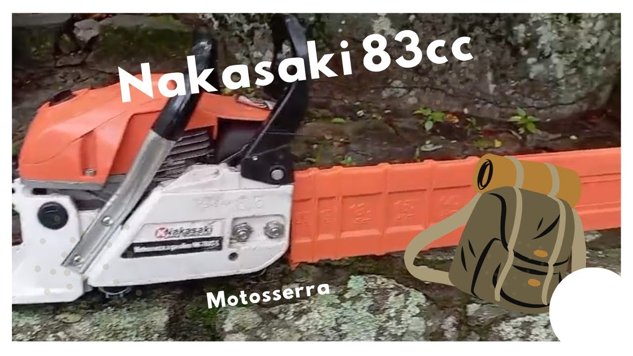 Como utilizar a motoserra nakasaki 83cc e ajustar o carburador