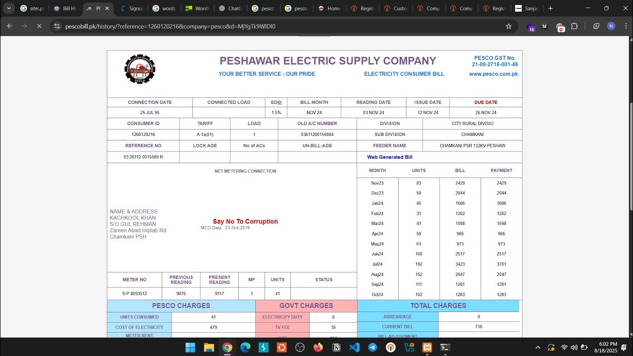 Critical IDOR Vulnerability in Pakistan Electricity Billing System (PESCO) | Bug Bounty PoC