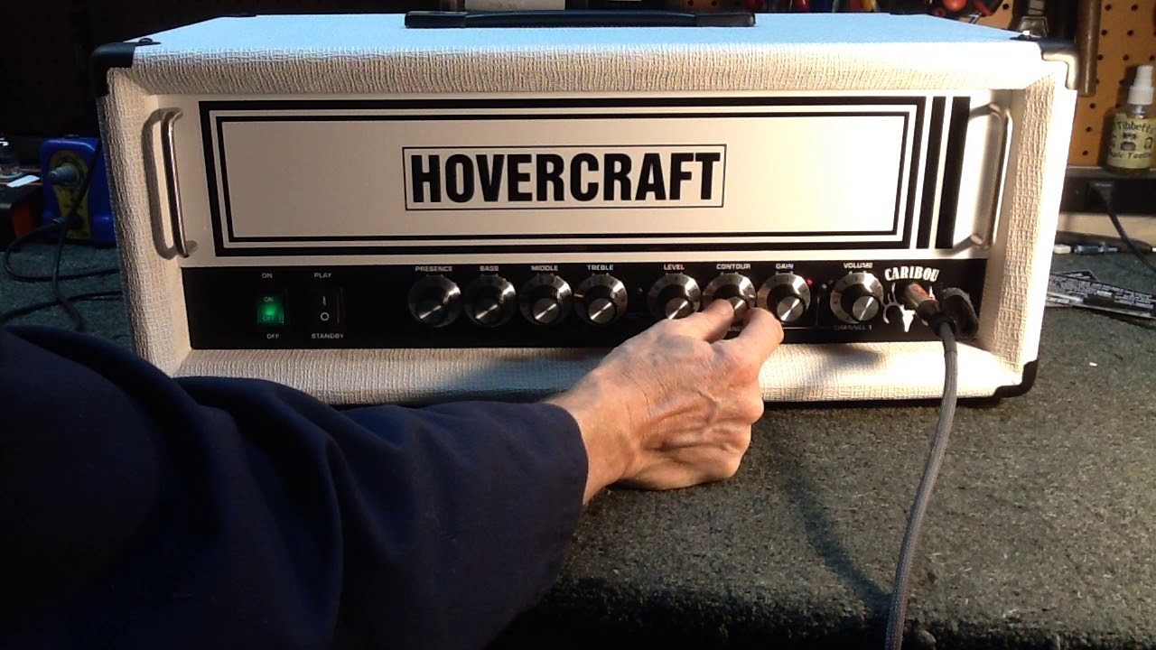 Hovercraft Amps - white tolex caribou EL34 power 'GS' circuit Stage 0 spec