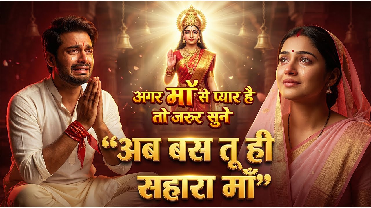 दुनिया से हारकर माँ के चरणों में 🙏 | अब बस तू ही सहारा माँ | Heart Touching Mata Bhajan 2026
