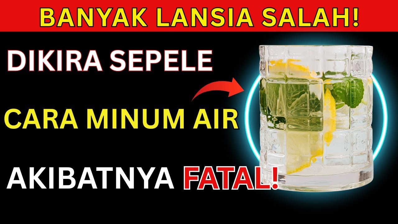 DOKTER MEMPERINGATKAN! Banyak Lansia Salah Cara Minum Air, Risiko Jantung Meningkat di Malam Hari!