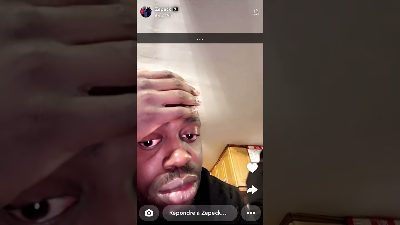 Story Snapchat de Zepeck après PSG Arsenal - 2024