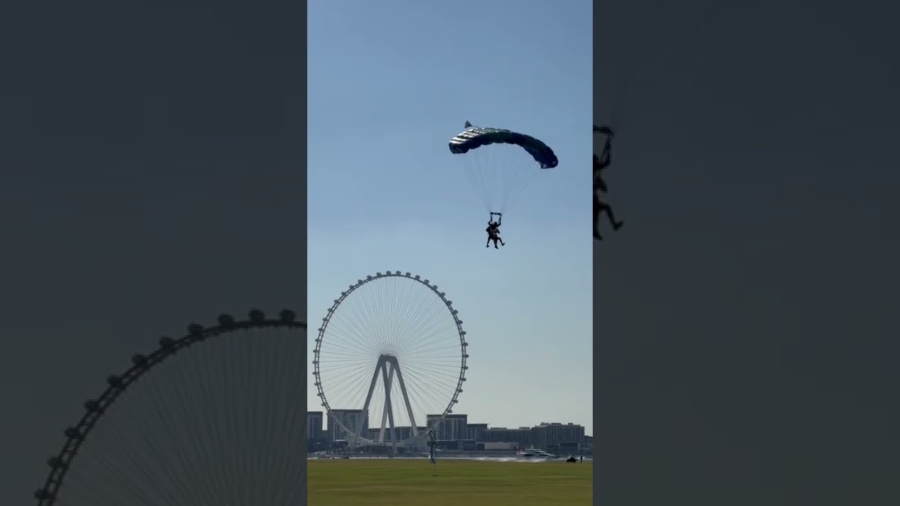 Perfect LANDING during tandem jump 🪂 SkyDive DUBAI