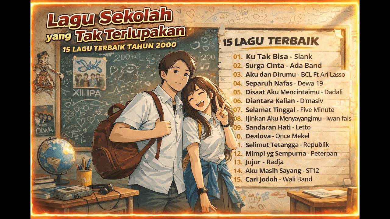 Denger Ini Auto Balik ke Bangku Sekolah 😭 | 15 Lagu 2000an
