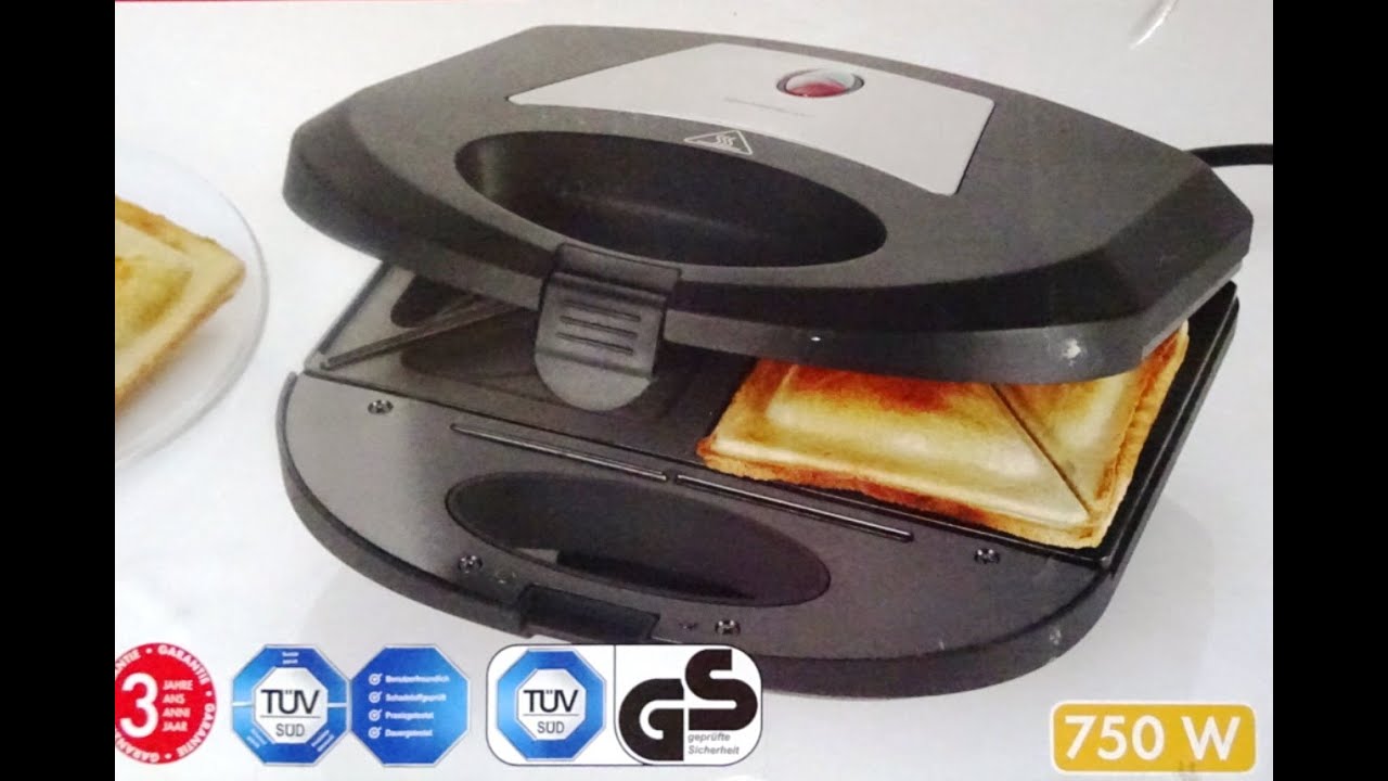SilverCrest Sandwich Maker.  Sandwichmaker. SSWM 750 A1