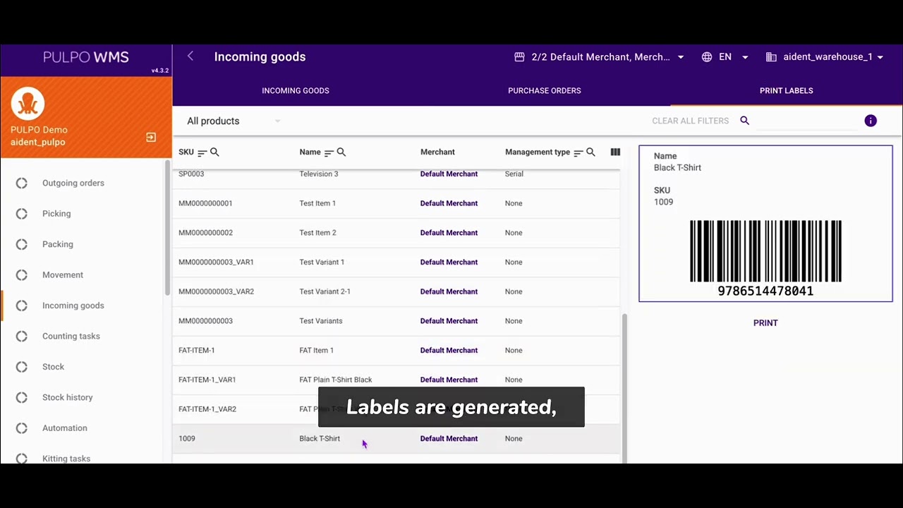 PULPO Warehouse Management System integrated with Microsoft Dynamics 365 Business Central 📦