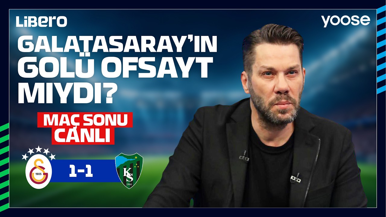 Galatasaray'ın gol&uuml; ofsayt mıydı?  Fırat Aydınus canlı yayında a&ccedil;ıklıyor I Galatasaray - Kocaelispor