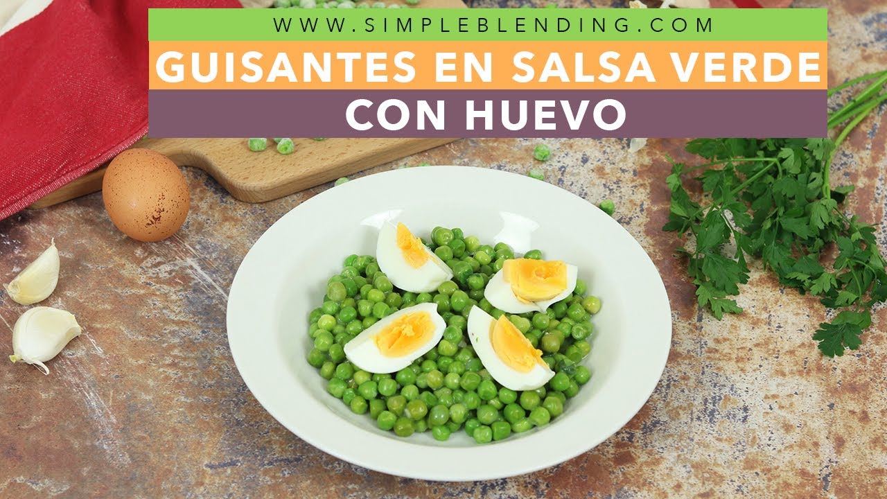 GUISANTES EN SALSA VERDE CON HUEVO | La mejor receta de guisantes en salsa verde | Receta guisantes