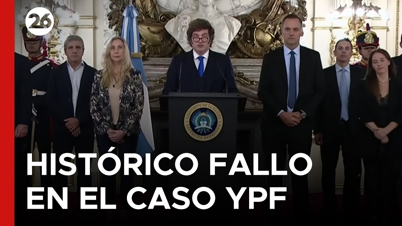 🚨 EN VIVO - HABL&Oacute; MILEI | Fallo a favor de Argentina en el Caso YPF