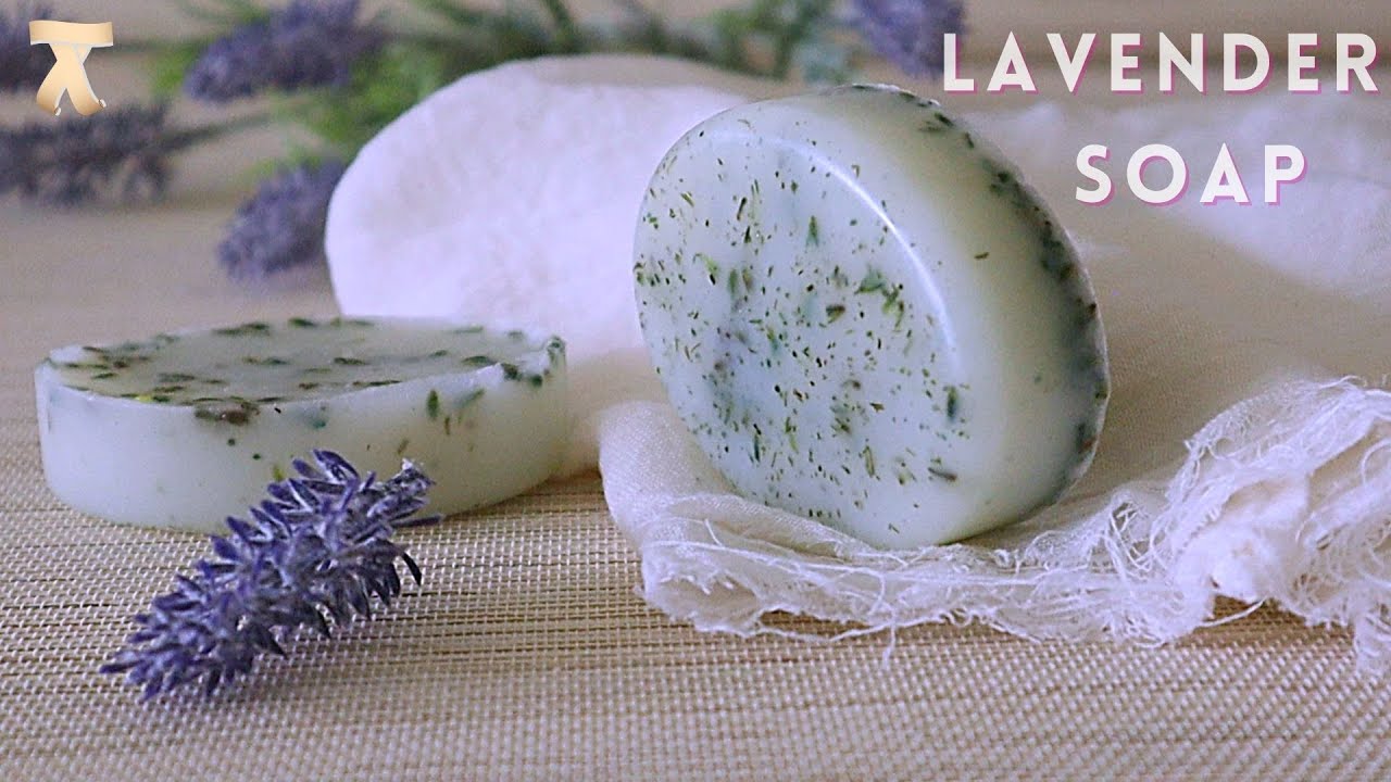 Make your own lavender soap at home || Homemade Lavender soap