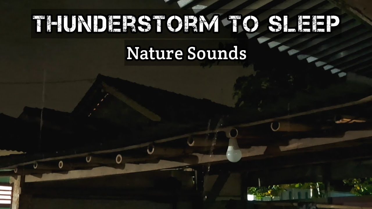 Ultimate Deep Sleep 🌧 Calm Thunder & Heavy Rain All Night 🌨