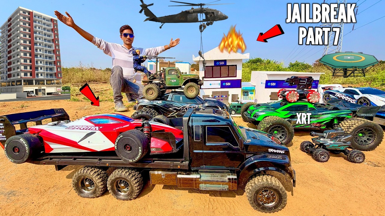 RC Police JailBreak Robbers Buy F1 Car Vs Police Car – Chatpat toy tv