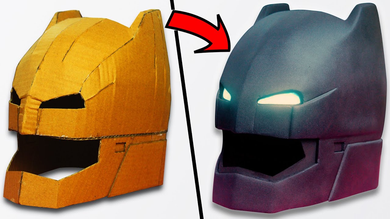 Making Armored Batman Helmet DIY Batman V Superman (Voice Changer!!)