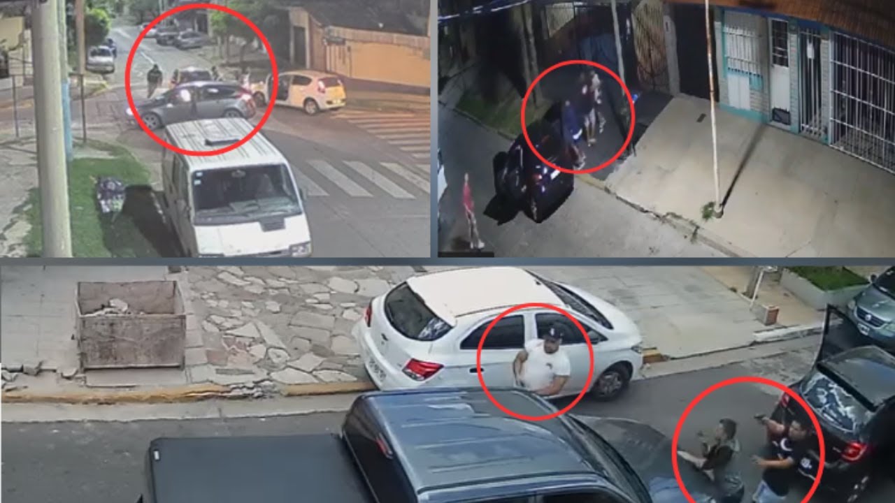 Robo automotor: tres violentos episodios en La Matanza que quedaron captados por cámaras
