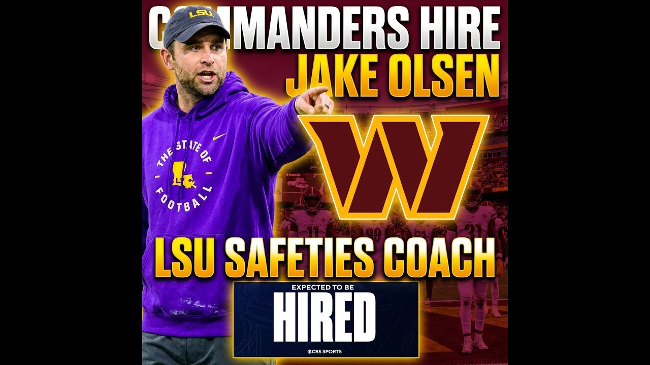 The Commanders are Expected to Hire LSU Safeties Coach Jake Olsen, Sources Tell @CBSSports