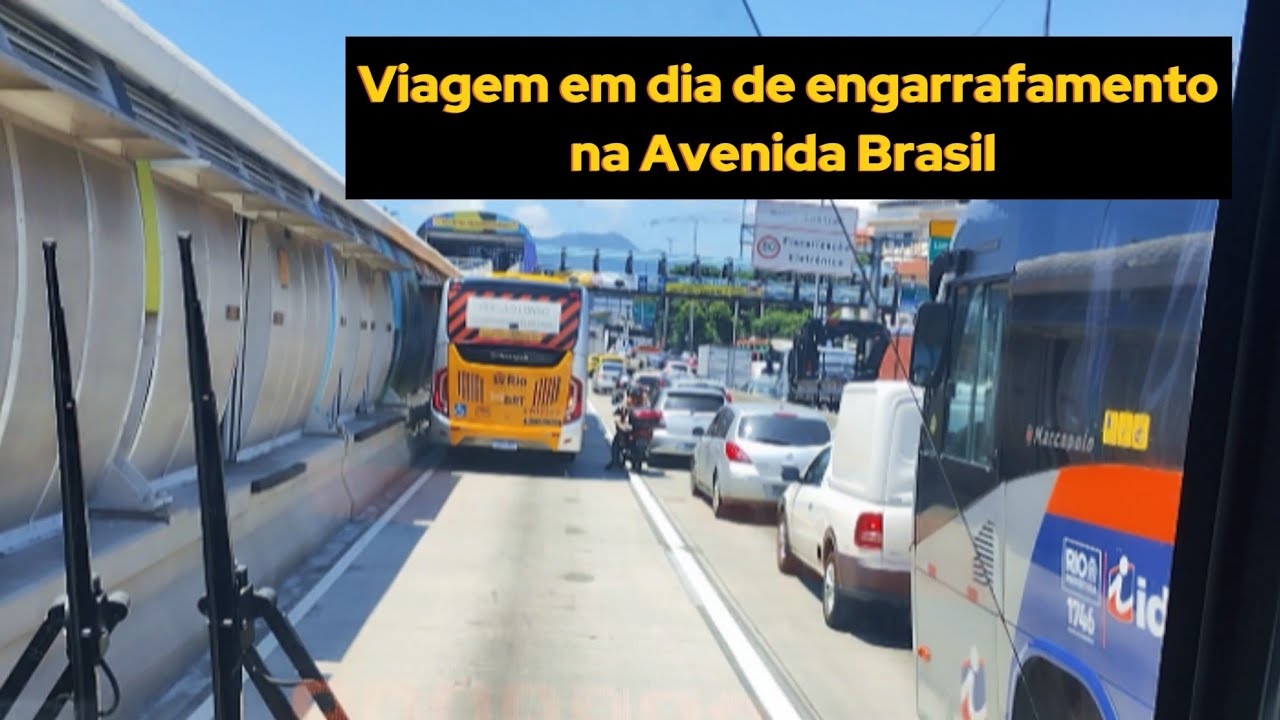 Viagem Corredor Transbrasil num dia de engarrafamento - Baixa do Sapateiro x Gentileza #brt #bus