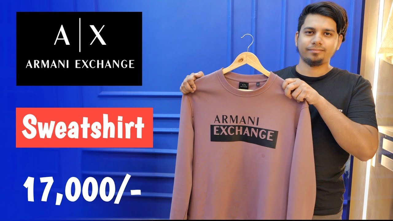 Armani Exchange Sweatshirt Unboxing | Armani Exchange Sweatshirt Review |Armani Exchange Winterwear 