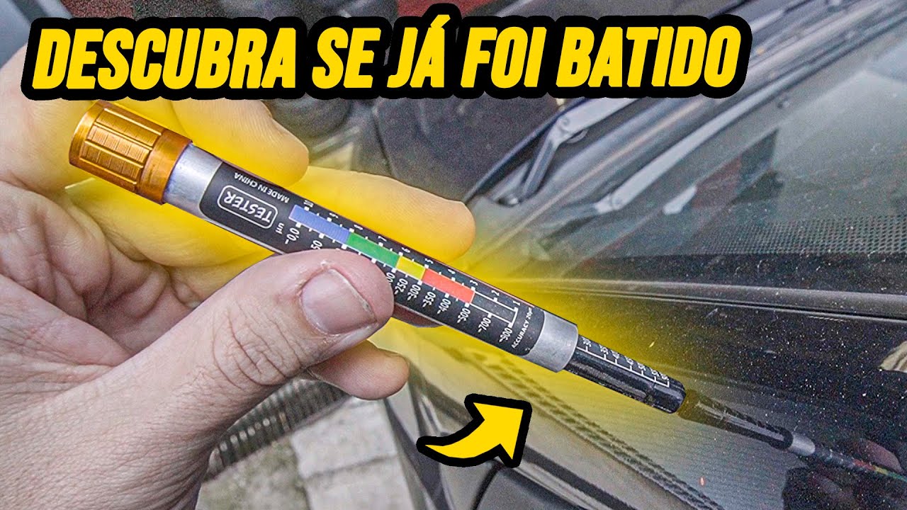 CANETA PARA IDENTIFICAR REPINTURA de CARRO FUNCIONA MESMO? (TESTE REAL)