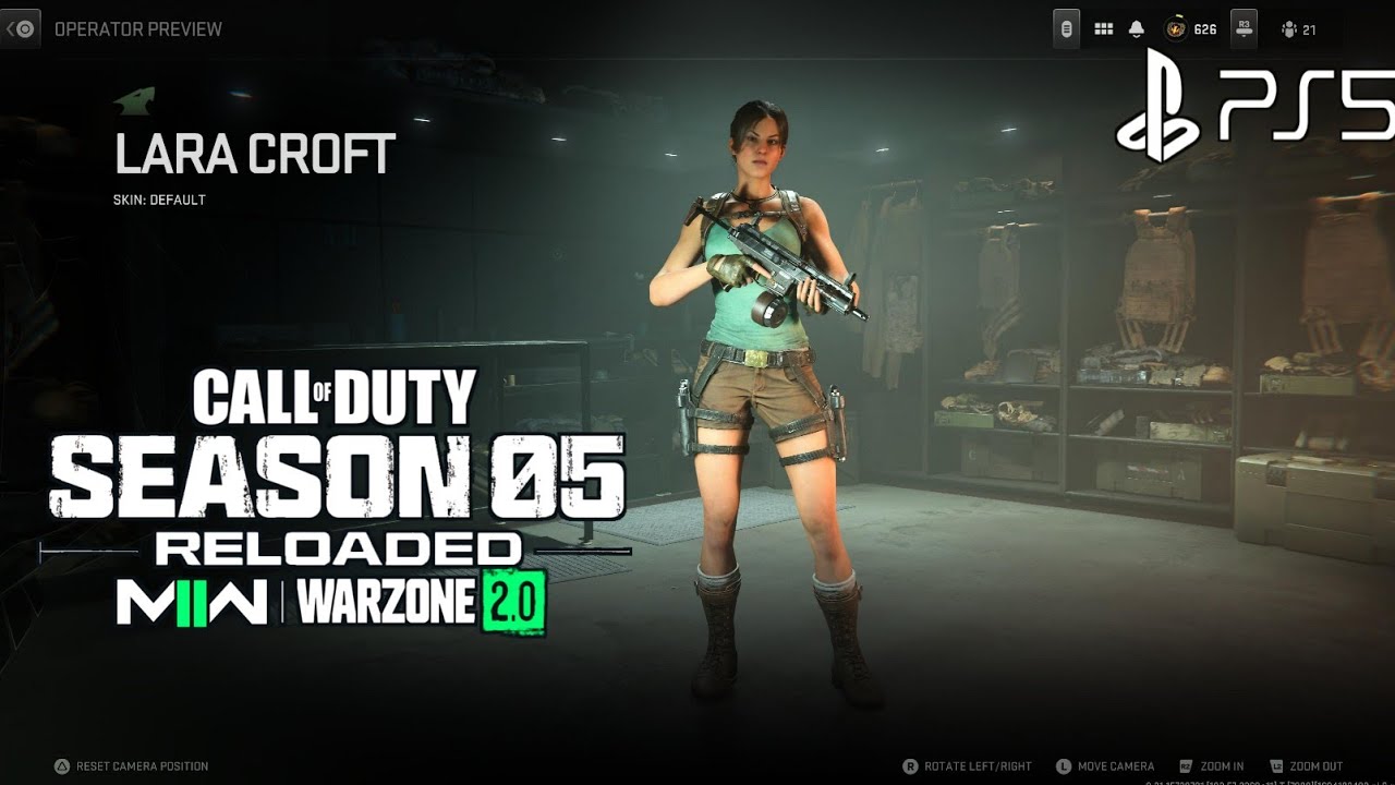 Lara Croft Operator Skin MW2 Lara Croft Skin| Lara Croft Skin MW2 Lara Croft Operator Skin WARZONE 2