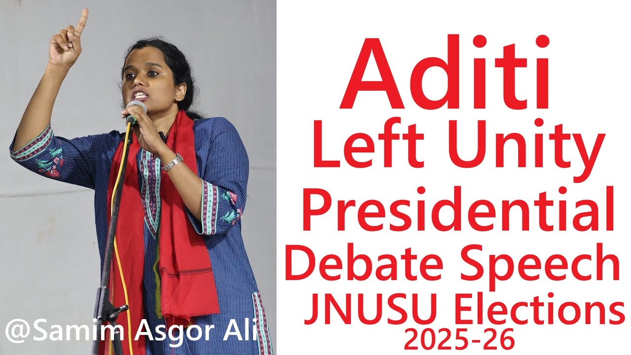 Aditi Mishra Left Unity | Presidential Debate Speech | JNUSU Elections 2025-26