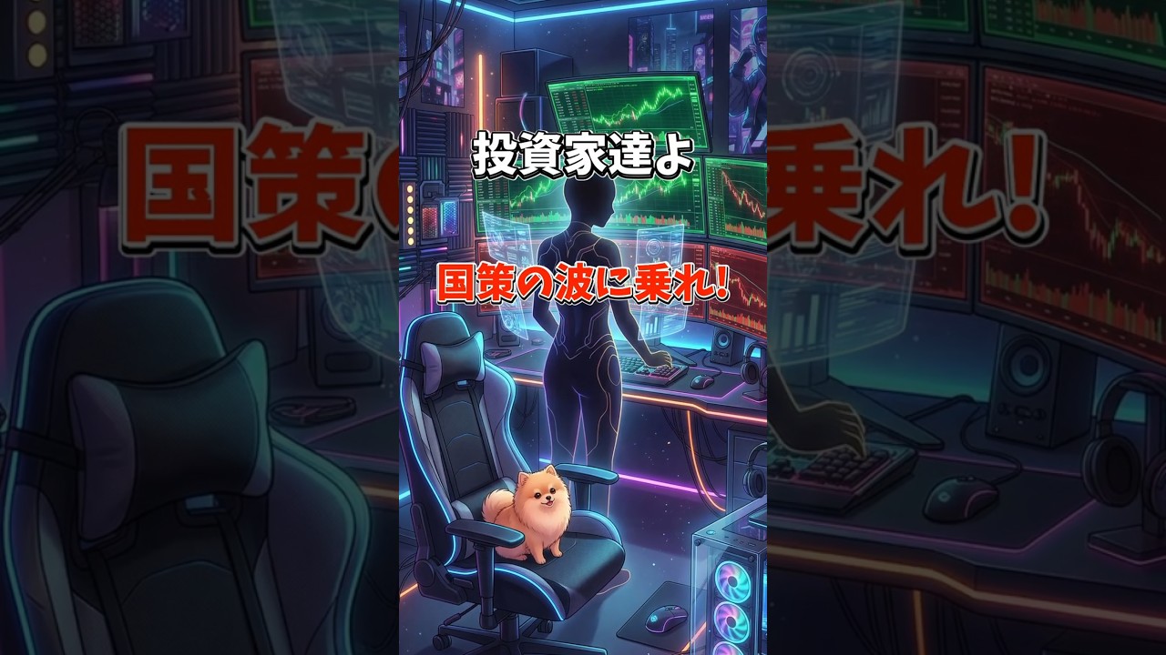【国策に乗れ】サナエミクスで爆益! 投資家が狙うべきAI・半導体4つのテーマ #shorts