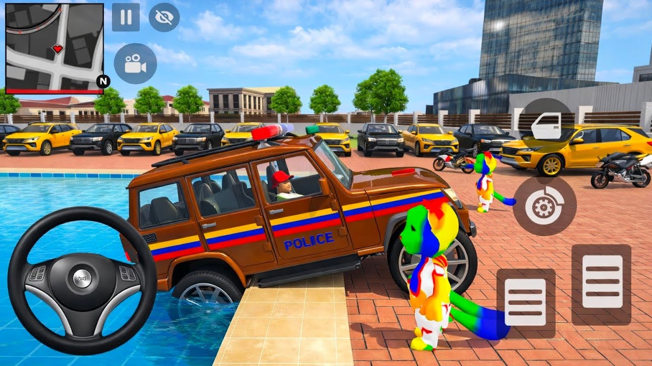 Modified Car Game: Franklin Order In 😨Indian Golden Thar And💥 Thar drives A Police SUV Game