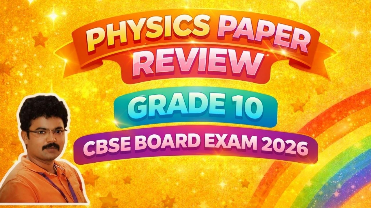 CBSE BOARD EXAM 2026/SOLUTION/GRADE 10/ Dr K. Karthick